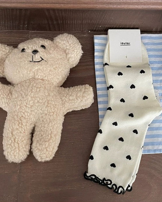 Petit Heart Frill Socks